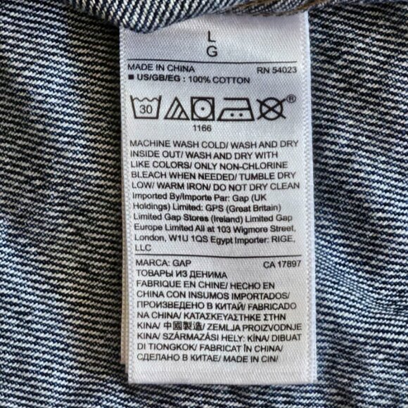 GAP Denim Icon Jacket Indigo Wash - Picture 5 of 5